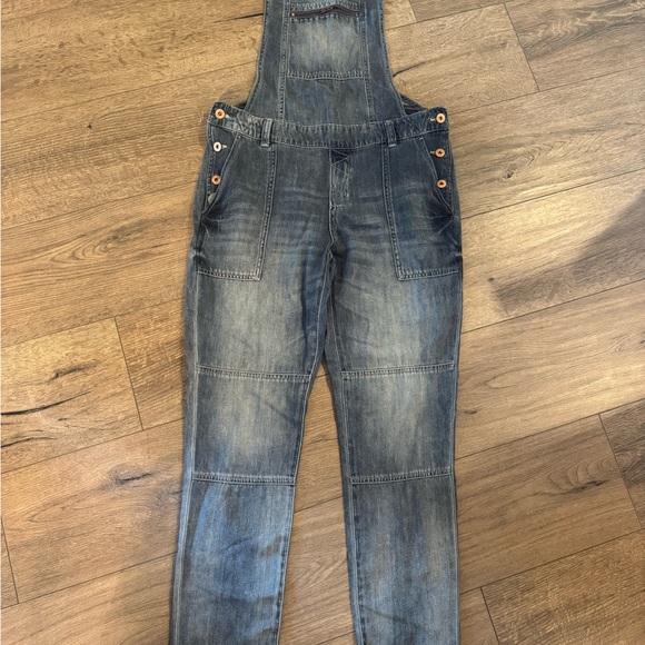 H&M Blue Denim Overalls with Adjustable Straps - Picture 1 of 7